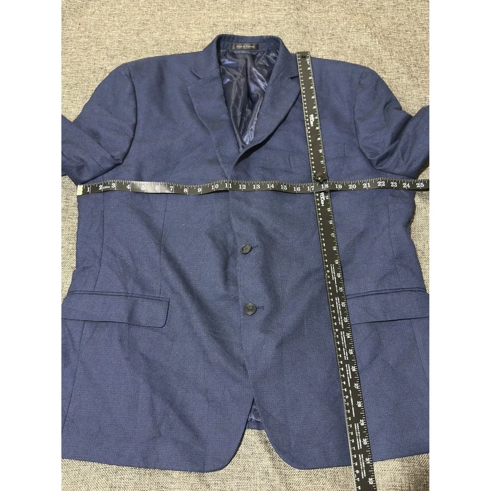 Van Heusen Mens Blazer Blue Two Button Professional